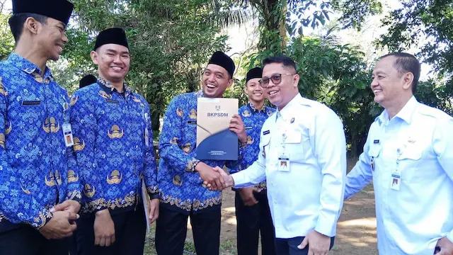 Pertama dalam Sejarah, 261 ASN Kota Magelang Dilantik di Puncak Gunung Tidar