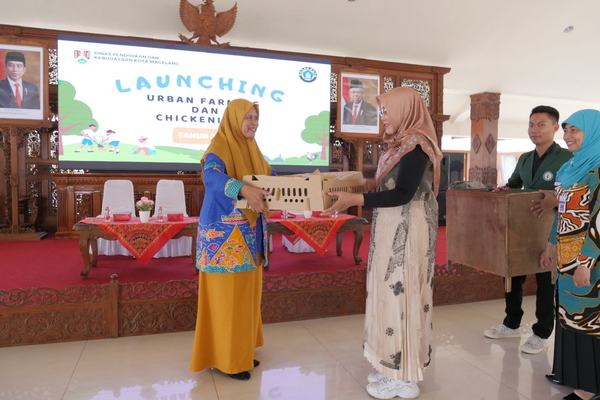 Ciptakan Holistic Integratif, Kota Magelang Launching Urban Farming dan Chickenisasi