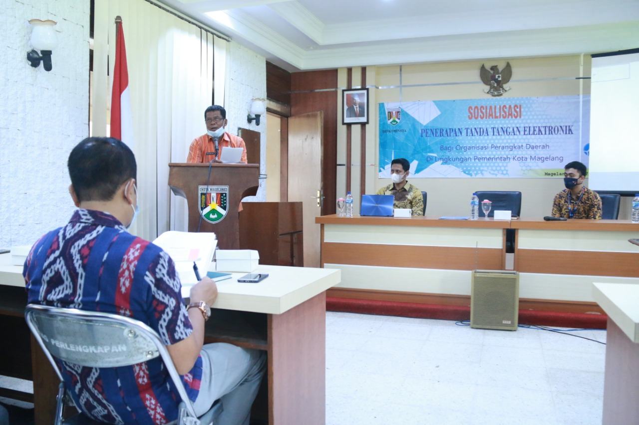 PEMKOT SOSIALISASIKAN PENERAPAN TANDA TANGAN ELEKTRONIK