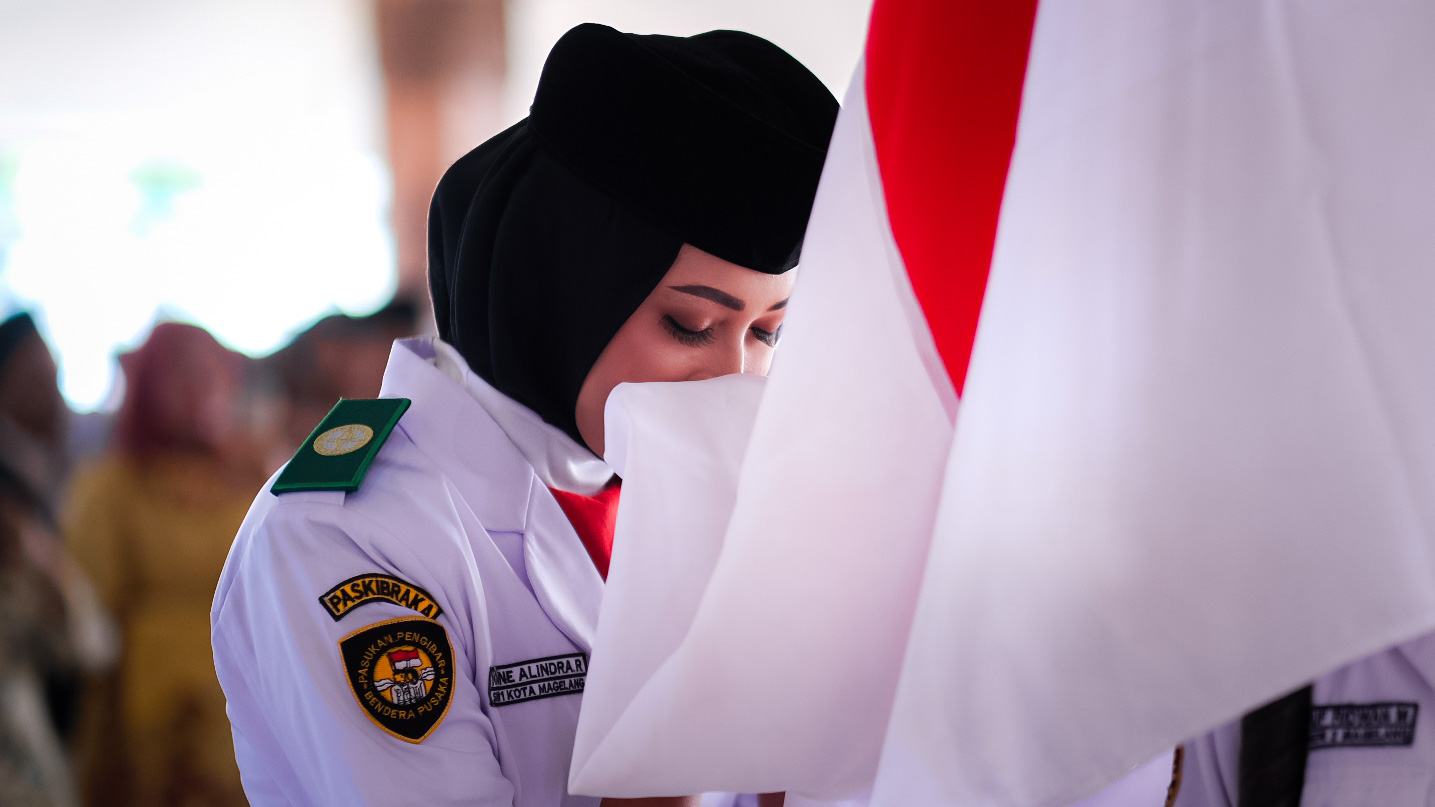 44 Paskibraka Kota Magelang 2023 Dikukuhkan, Salah Satu AnggotaTerpilih Tingkat Nasional