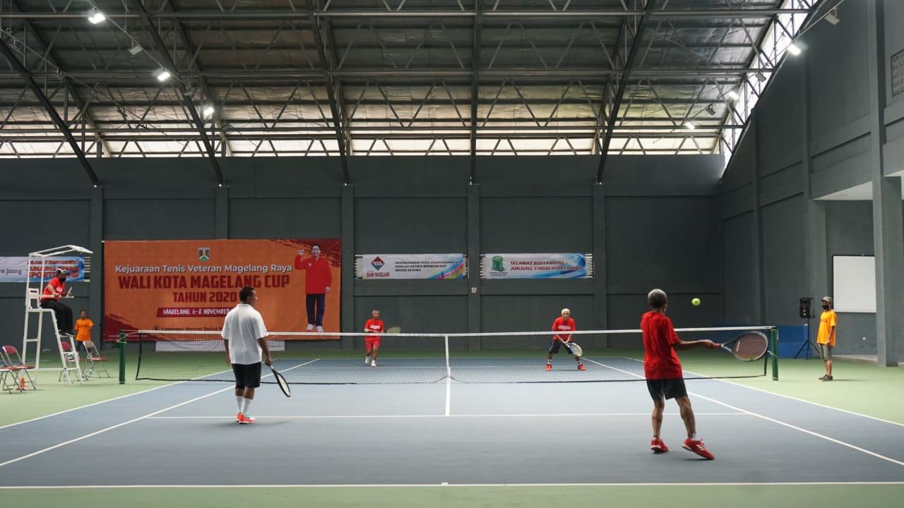 KEJUARAAN TENIS VETERAN MAGELANG RAYA WALI KOTA MAGELANG CUP TAHUN 2020 ASAH DAN TINGKATKAN KEMAMPUAN PESERTA