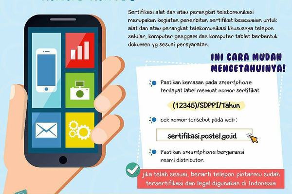 Smartphone-ku tersetifikasi, kalau kamu ?