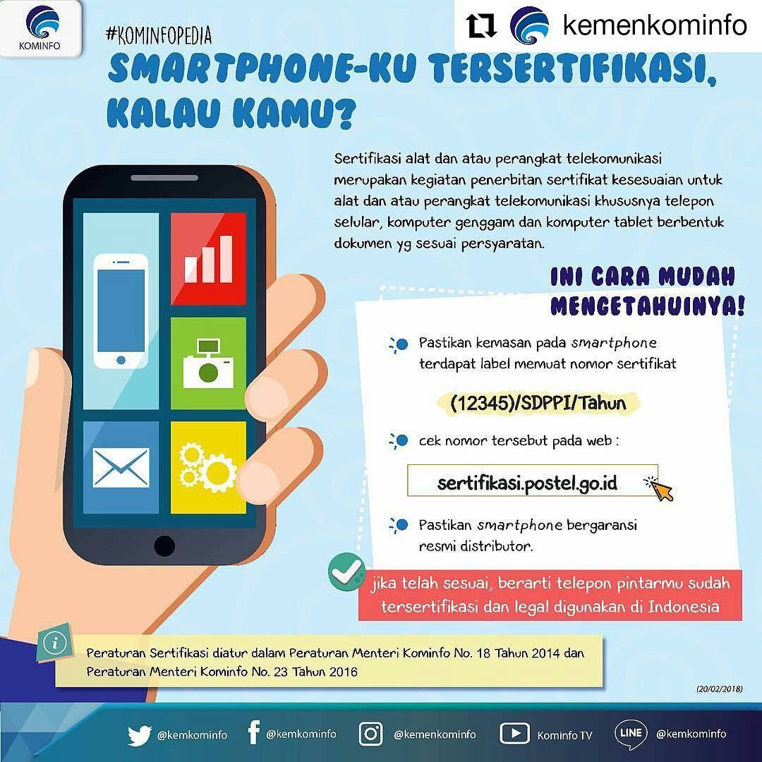 Smartphone-ku tersetifikasi, kalau kamu ?