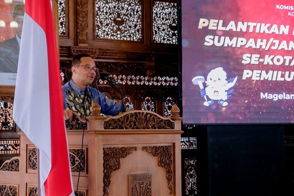 KPU Kota Magelang Lantik 15 Anggota PPK Untuk Pemilu 2024