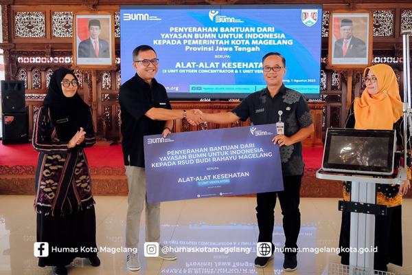 RSUD Budi Rahayu Magelang Dapat Bantuan Ventilator dan Oxygen Concetrator dari Yayasan BUMN