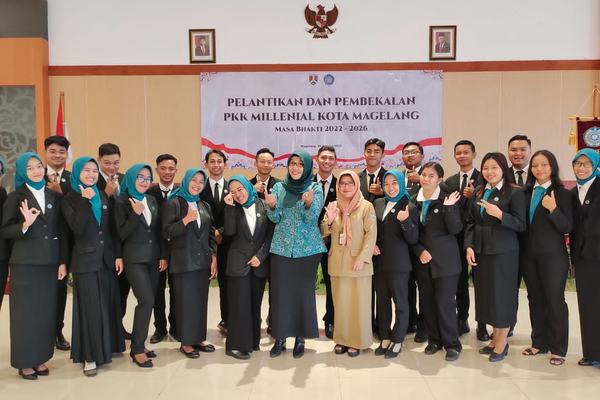 Libatkan Kiprah Generasi Muda, Ketua TP PKK Kota Magelang Lantik PKK Milenial