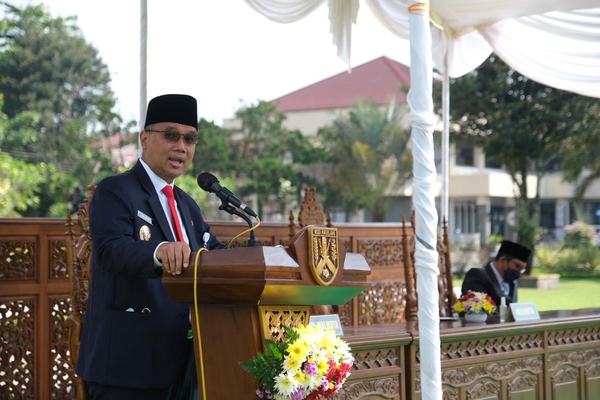 133 Pejabat Dilantik di Lapangan Kantor Wali Kota Magelang