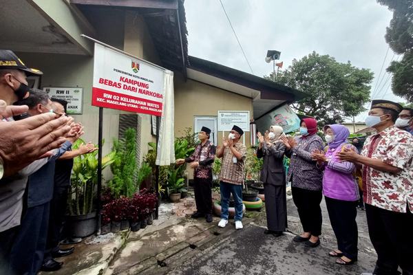 Kota Magelang Canangkan Wates Sebagai Kampung Bebas Narkoba ke-6