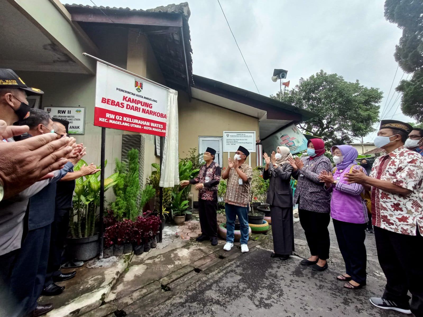 Kota Magelang Canangkan Wates Sebagai Kampung Bebas Narkoba ke-6