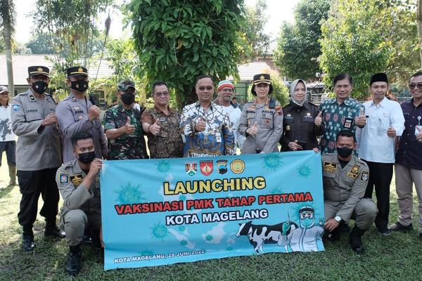 Dapat 100 Dosis, Pemkot Magelang Mulai Vaksinasi Hewan Ternak