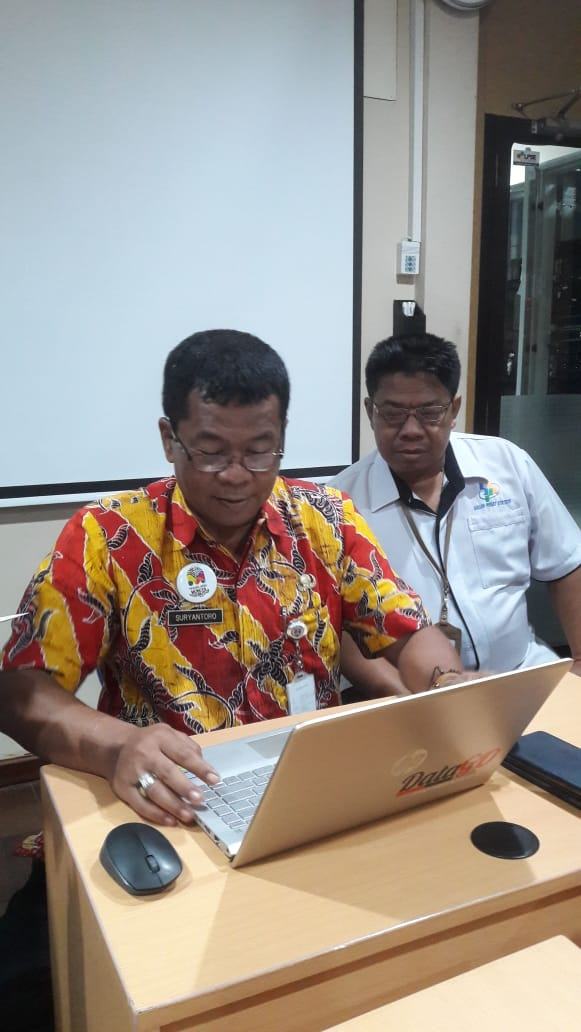 Wujudkan Komitmen Mensukseskan SP2020: Seluruh Karyawan Diskominsta Kota Magelang Lakukan SP Online Serentak