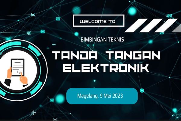 Bimtek Penggunaan TTE (Batch 1) Dinas Komunikasi Informatika dan Statistik Kota Magelang