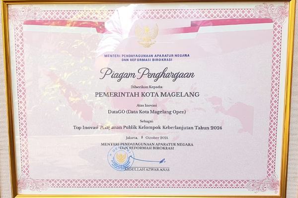 DATAGO RAIH DANA INSENTIF FISKAL 1,89 MILIAR UNTUK PENGEMBANGAN INOVASI LAYANAN PUBLIK