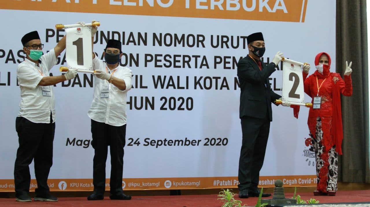 SAH! INI DAFTAR NOMOR URUT PASLON PILKADA KOTA MAGELANG TAHUN 2020