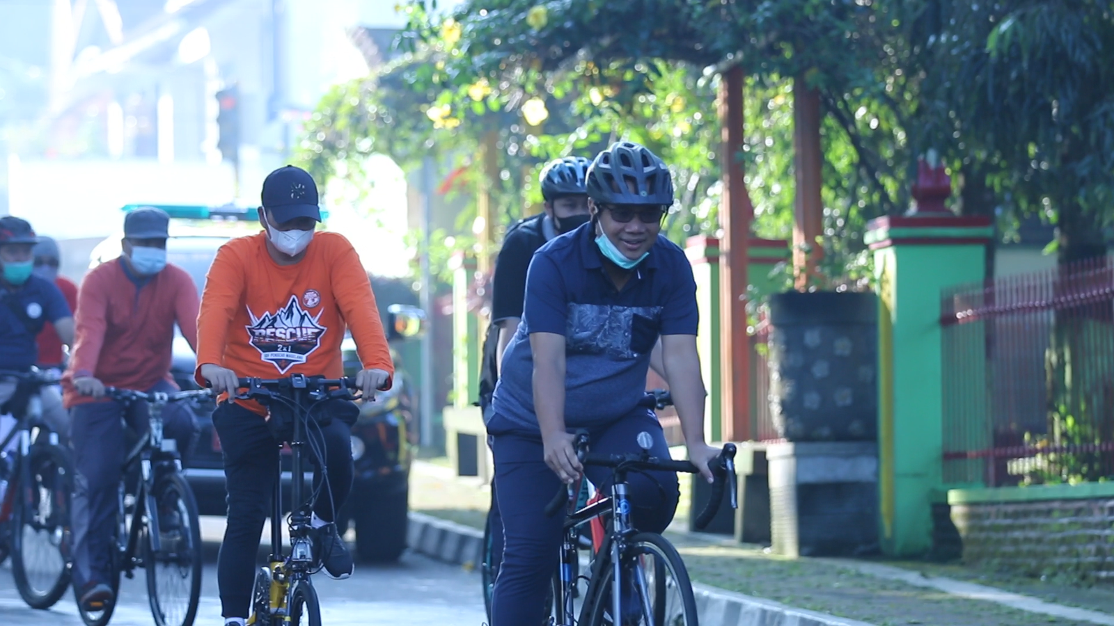 GOWES PERDANA WALI KOTA BERSAMA JAJARAN PEMKOT MAGELANG