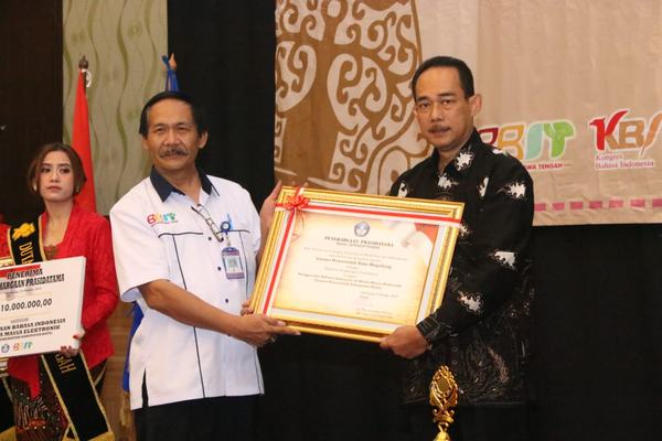 Kota Magelang mendapat predikat terbaik dalam Penghargaan Prasidatama tahun 2018