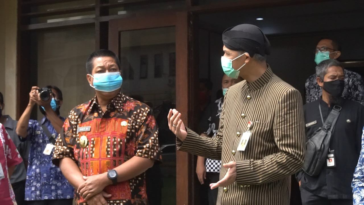 SAMBANGI KOTA MAGELANG, GANJAR APRESIASI KINERJA PEMKOT DAN TEKANKAN OPTIMALISASI PROGRAM 3T UNTUK PENANGGULANGAN COVID-19