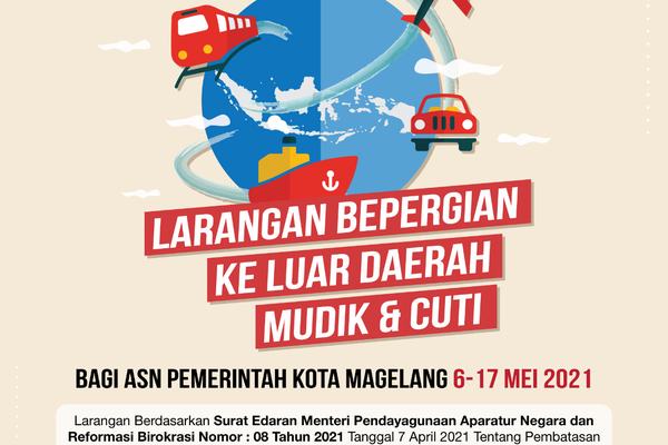 ASN Kota Magelang dan Keluarganya Dilarang Mudik