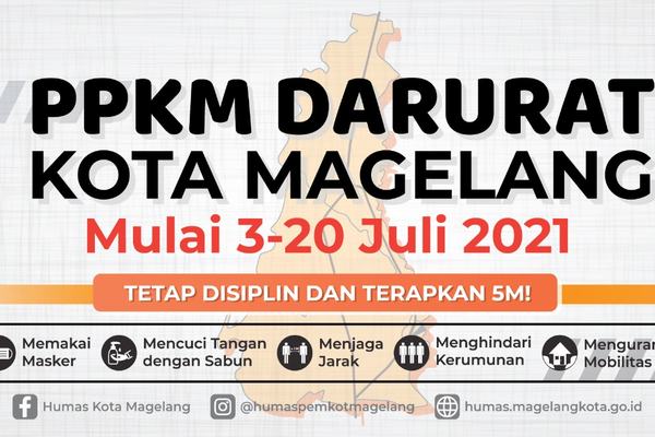 Kota Magelang Berlakukan PPKM Darurat 3-20 Juli 2021