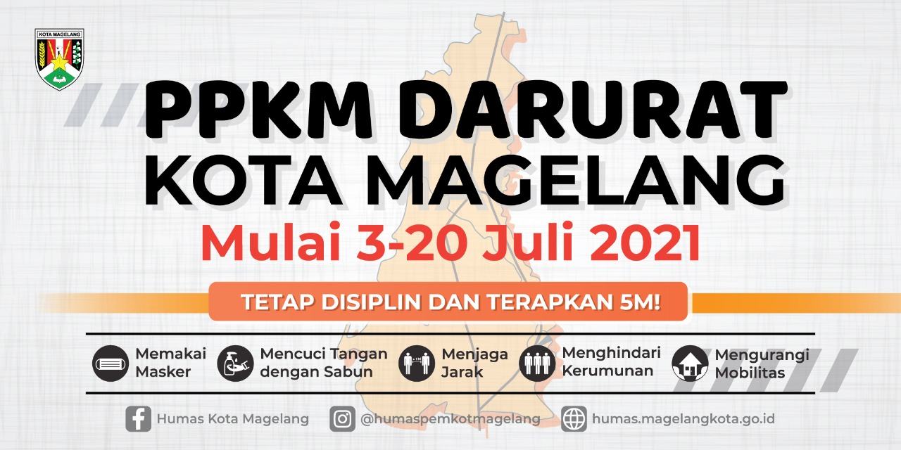 Kota Magelang Berlakukan PPKM Darurat 3-20 Juli 2021