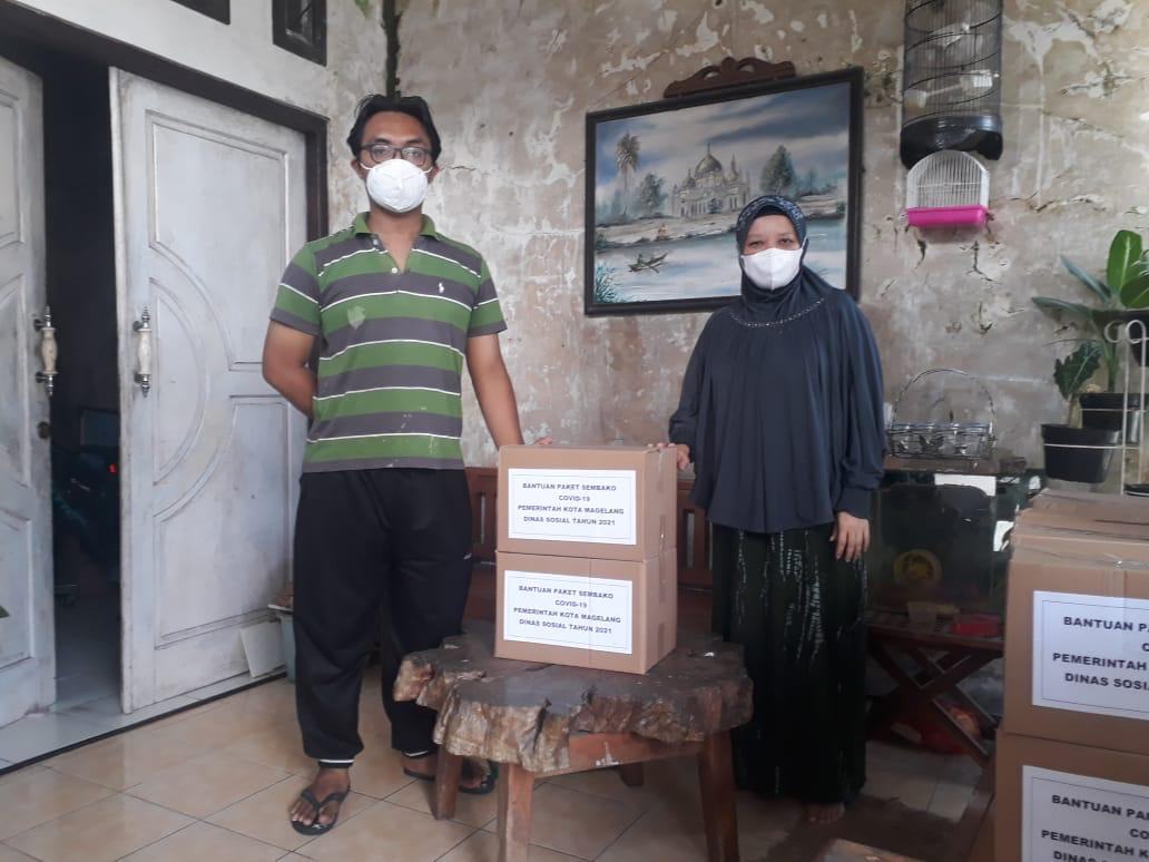 Pemkot Magelang Salurkan Bantuan Pangan Bagi Pasien Covid-19 yang Isoman