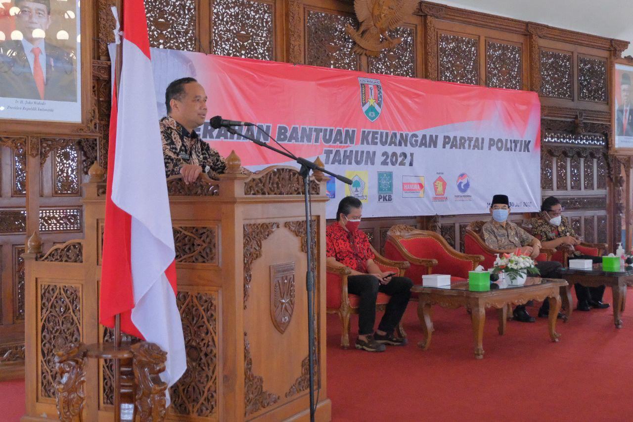 Bantuan Keuangan Parpol Kota Magelang Capai Rp 568 Juta