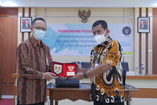 Perjanjian Kerjasama Pemanfaatan Sertifikat Elektronik, Pemkot Magelang dengan Balai Sertifikasi Elektronik (BSrE) Badan Siber dan Sandi Negara (BSSN)