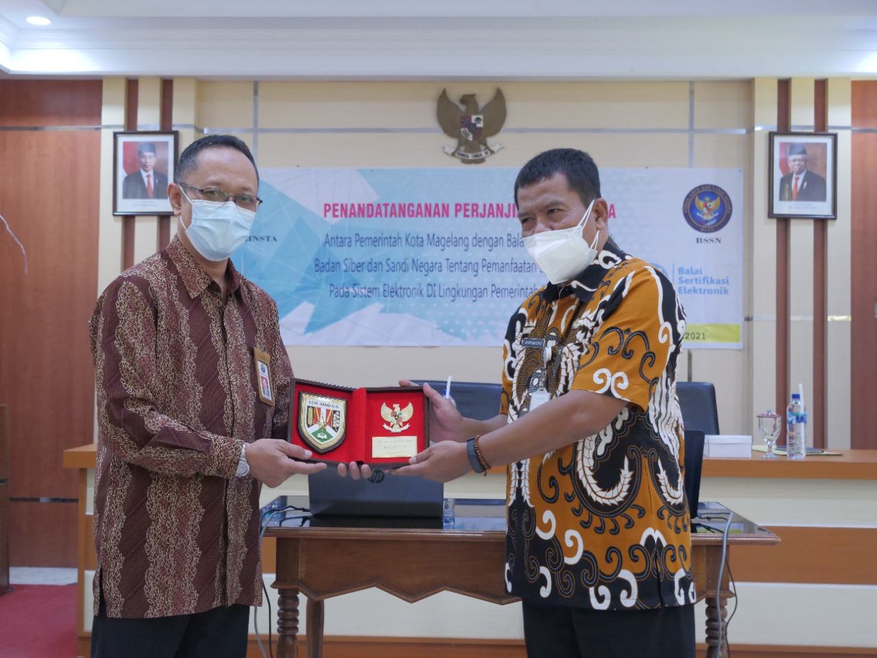 Perjanjian Kerjasama Pemanfaatan Sertifikat Elektronik, Pemkot Magelang dengan Balai Sertifikasi Elektronik (BSrE) Badan Siber dan Sandi Negara (BSSN)