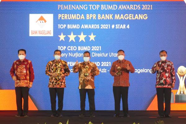 TOP BUMD Awards 2021, Kota Magelang Borong 5 Penghargaan