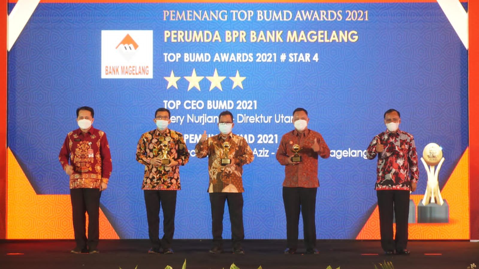 TOP BUMD Awards 2021, Kota Magelang Borong 5 Penghargaan