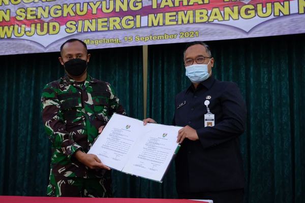 TMMD  Sengkuyung Bantu Kota Magelang Hadapi Pandemi Covid-19