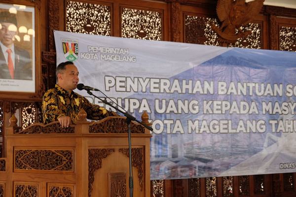 Wali Kota Magelang Harap Warga Kreatif Gunakan Bantuan Sosial Tunai