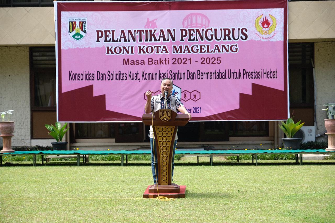 KONI Diharapkan Mampu Antarkan Prestasi Olahraga Kota Magelang Lebih Tinggi
