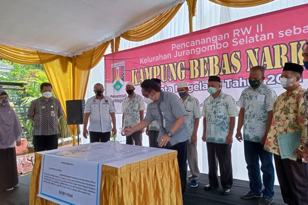 Kampung Ganten Dicanangkan Sebagai Kampung Bebas Narkoba 2021