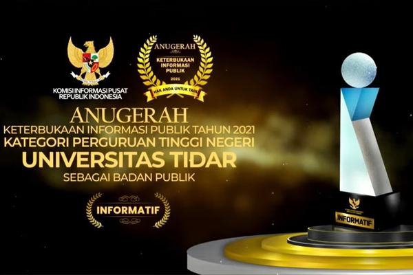 UNTIDAR Raih Predikat “Informatif” Ajang Anugerah Keterbukaan InformasiPublik Tahun 2021