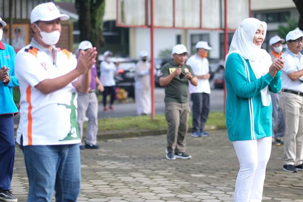 Senam Pagi Hari AIDS Momentum Jaga Kekompakan Untuk Majukan Kota Magelang