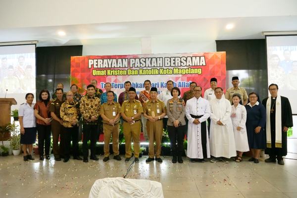 Umat Kristen dan Katolik Rayakan Paskah Bersama, Wujud Toleransi di Kota Magelang