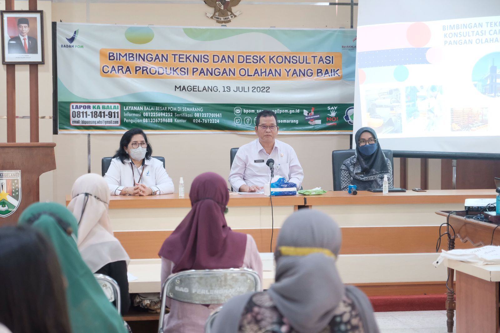 BBPOM Beri Bimtek Cara Pengolahan Pangan kepada UMKM Kota Magelang