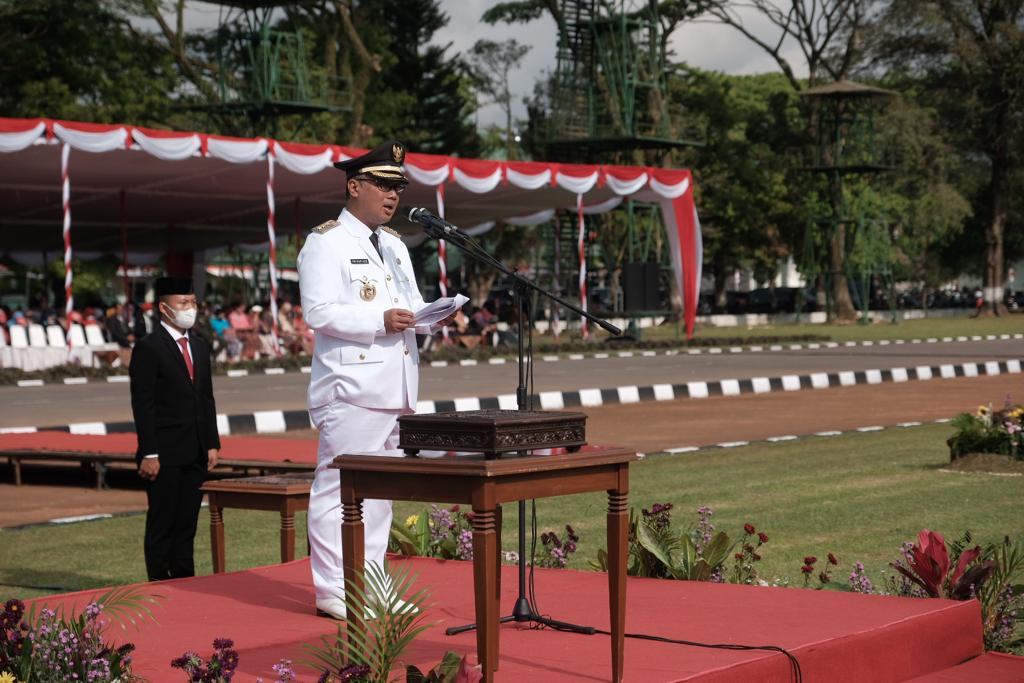 Upacara HUT Ke-77 RI Kota Magelang Dipusatkan di Lapangan Rindam IV/Diponegoro