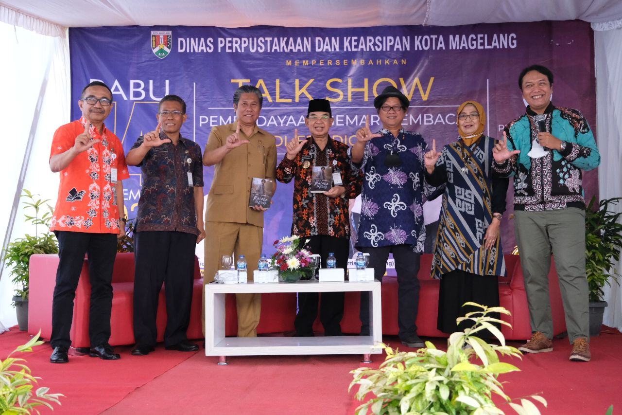 Hadirkan Gol A Gong, Perpustakaan Kota Magelang Gelar Talkshow "Pembudayaan Gemar Membaca di Era Digital"