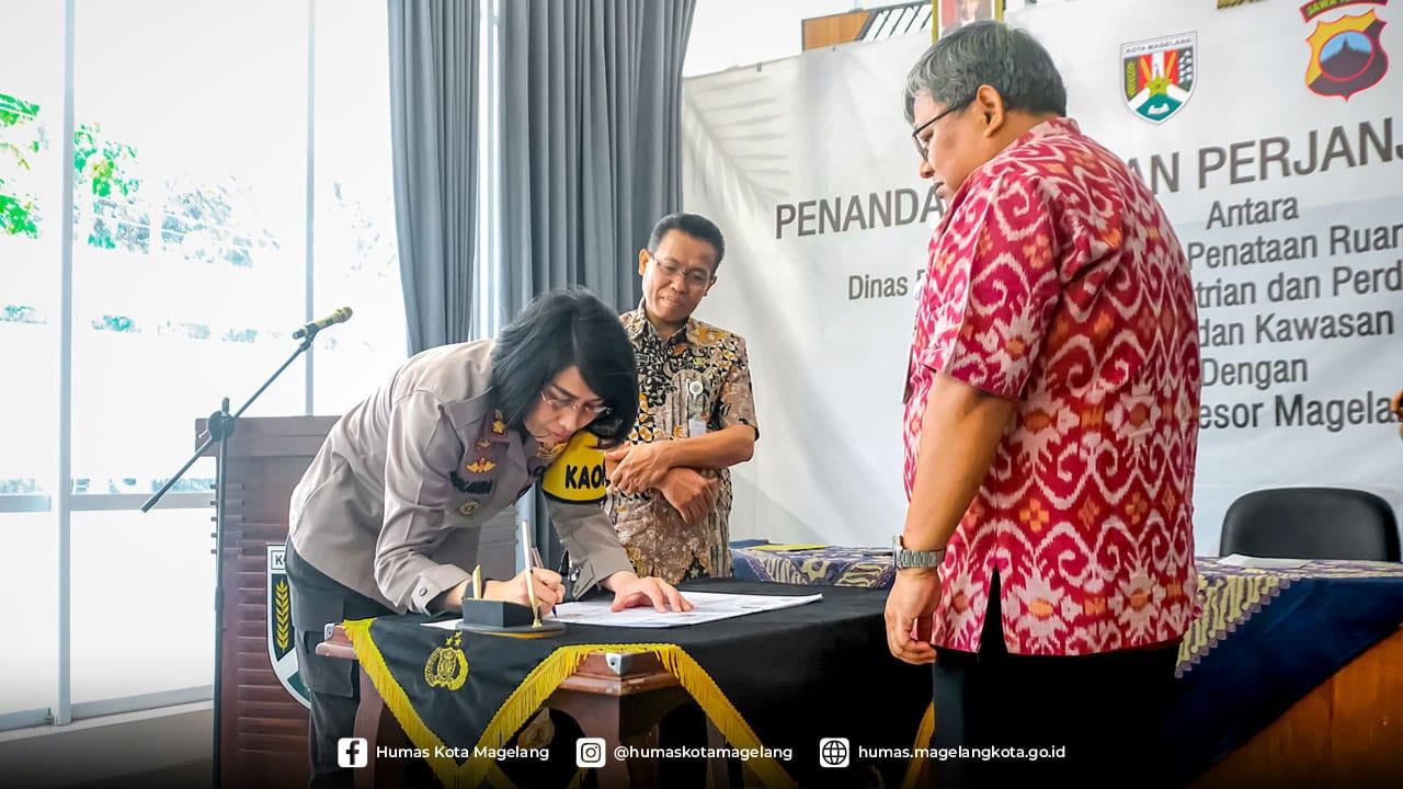 Cegah Sanksi Hukum, Polres Magelang Kota Dampingi Kegiatan Pemkot Magelang