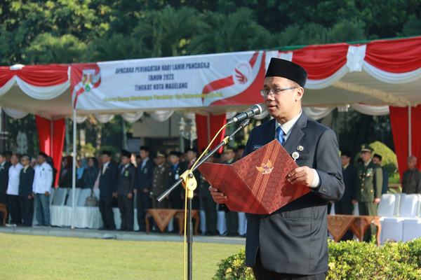 Jajaran Pemkot Magelang Upacara Peringatan Hari Lahir Pancasila 2023