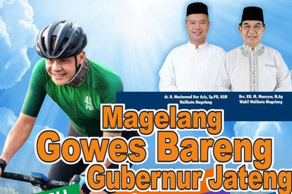 Besok! Gowes Bareng Gubernur Jateng di Kota Magelang