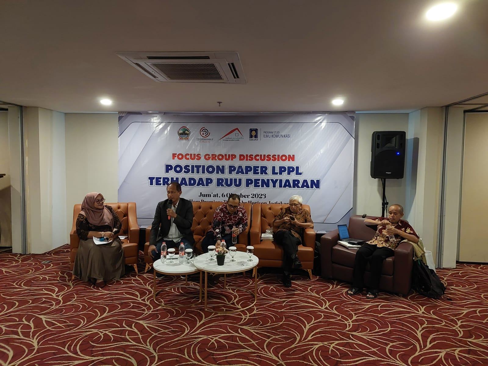 Focus Group Discussion Positioning Raper LPPL Terhadap RUU Penyiaran