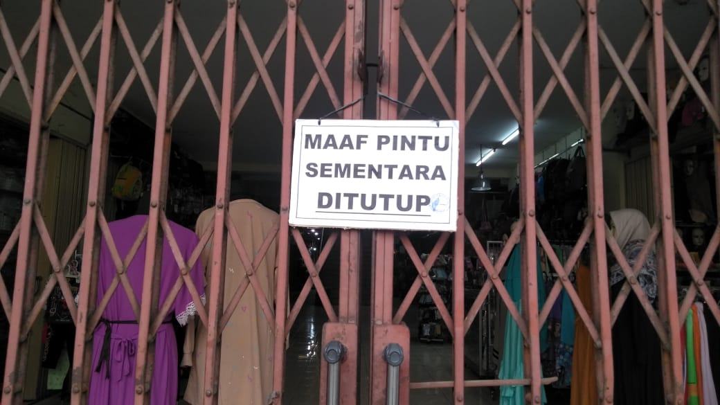 AKSES PASAR REJOWINANGUN PADA 6-19 AGUSTUS 2020 SEMENTARA HANYA MELALUI SATU PINTU MASUK