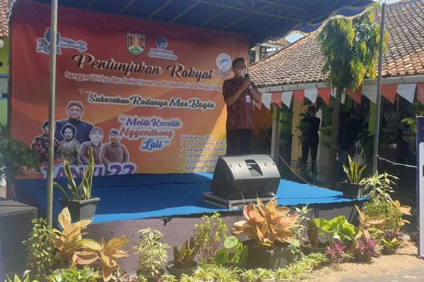 Sosialisasi Program Unggulan Wali Kota Magelang melalui Pertunjukan Rakyat