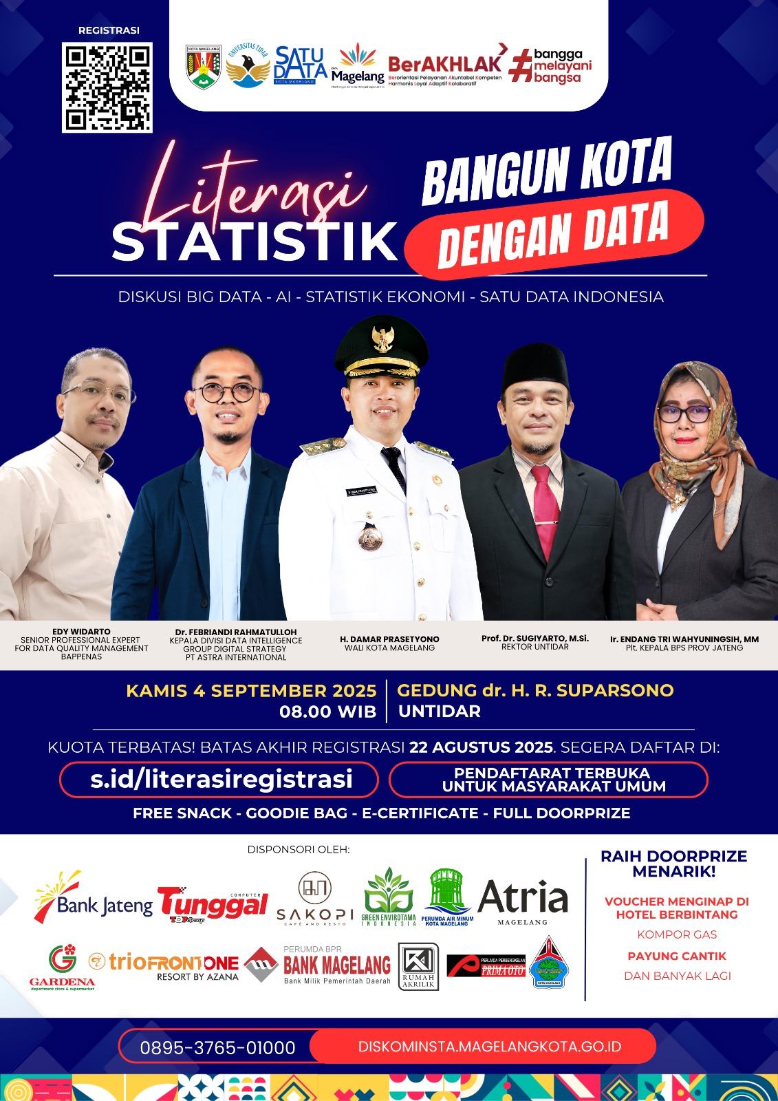 SEMINAR NASIONAL LITERASI STATISTIK, "BANGUN KOTA DENGAN DATA"