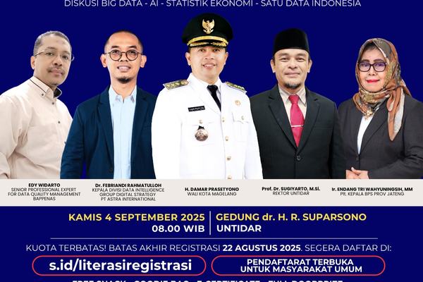 SEMINAR NASIONAL LITERASI STATISTIK, "BANGUN KOTA DENGAN DATA"