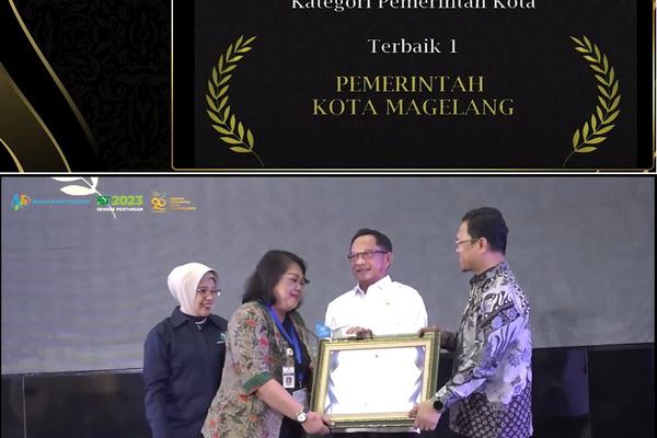 PEMERINTAH KOTA MAGELANG RAIH ANUGERAH ANINDHITA WISTARA DATA TERBAIK NASIONAL TAHUN 2024