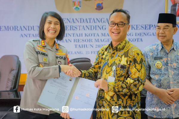 Kuatkan Sinergi, Pemkot dan Polres Magelang Kota Jalin Kerja Sama